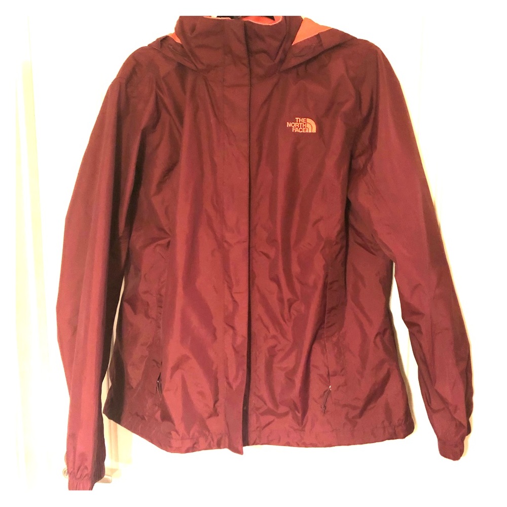 North Face Maroon Windbreaker XL